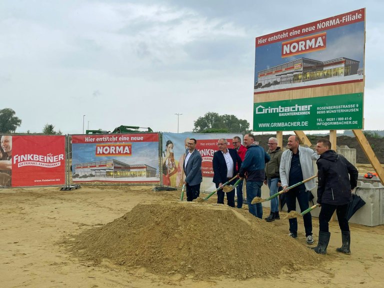 Spatenstich für neuen Norma-Markt in Münsterhausen - Bild