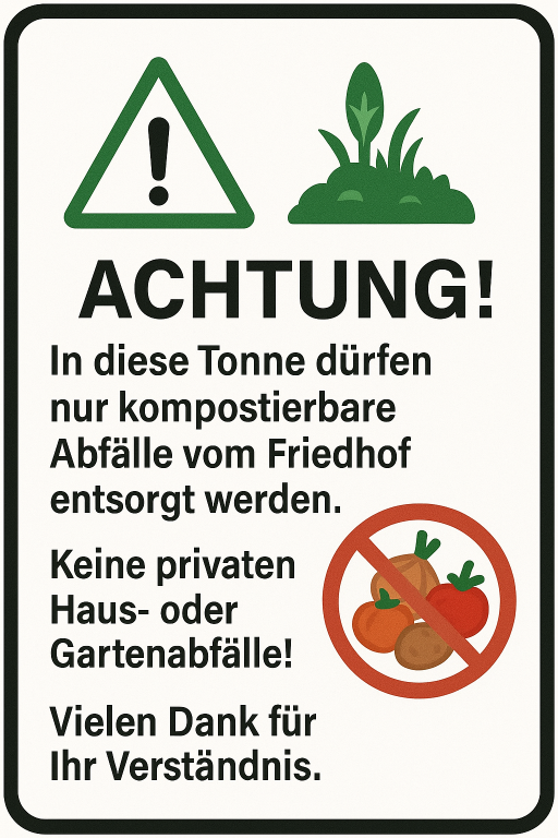 Friedhof Münsterhausen - Schild